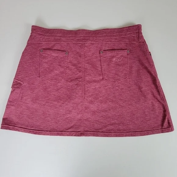 Kuhl Marled Berry Red Mova Cargo Pickleball/Hiking Skort/Skirt Sz XL - Picture 4 of 16